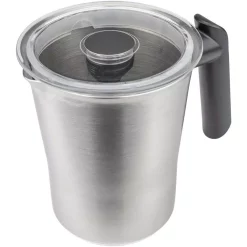 Coffee Makers Brentwood Appliances 15 Oz. Silver Cordless Electric Milk Frother With Warmer And Hot Chocolate Maker -MegaChef Sales Shop silver brentwood appliances milk frothers ga 401s 4f 1000