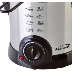 Deep Fryers Brentwood 1.1 Qt. Stainless Steel Electric Deep Fryer 11 Deep Fryers Brentwood 1.1 Qt. Stainless Steel Electric Deep Fryer -MegaChef Sales Shop silver brentwood deep fryers df 701 44 1000
