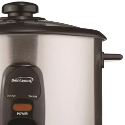 Cookers Brentwood 10-Cup Silver Rice Cooker -MegaChef Sales Shop silver brentwood rice cookers ts 20 1f 1000