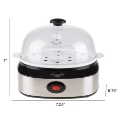 Egg Cookers Classic Cuisine 7-Egg Silver Egg Cooker With Automatic Shut-off 8 Egg Cookers Classic Cuisine 7-Egg Silver Egg Cooker With Automatic Shut-off -MegaChef Sales Shop silver classic cuisine egg cookers m031027 1f 1000