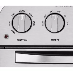Air Fryers Cuisinart Compact 1.2 Qt. Silver Airfryer Toaster Oven -MegaChef Sales Shop silver cuisinart air fryers toa 28 4f 1000