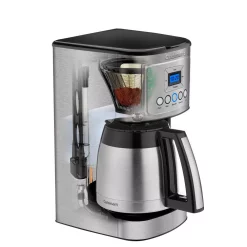 Coffee Makers Cuisinart 12-Cup Programmable Silver Coffee Maker With Built-In Timer -MegaChef Sales Shop silver cuisinart drip coffee makers dcc 3400p1 40 1000