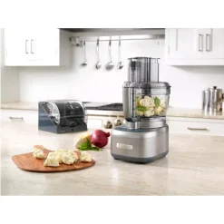 Food Processing Cuisinart Elemental 13-Cup 3-Speed Silver Food Processor And Dicing Kit -MegaChef Sales Shop silver cuisinart food processors fp 13dsv c3 1000