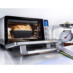 Toasters DeLonghi Livenza 2000 W 2-Slice Stainless Steel Convection Toaster Oven With Broiler -MegaChef Sales Shop silver delonghi toaster ovens eo241250m 31 1000