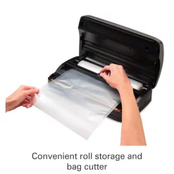 Food Processing Hamilton Beach Nutrifresh Silver Food Vacuum Sealer With Roll Storage And Bag Cutter -MegaChef Sales Shop silver hamilton beach food vacuum sealers 78220 c3 1000