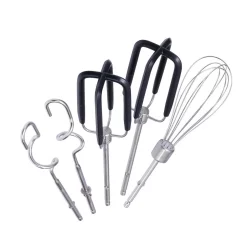 Mixers Hamilton Beach 7-Speed Electric Hand Mixer, Silver And Chrome, With SoftScrape Beaters, Whisk, Dough Hooks And Snap-On Storage Case -MegaChef Sales Shop silver hamilton beach hand mixers 62657 c3 1000