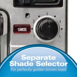 Toasters Hamilton Beach 2 In 1 1450 W 4-Slice Silver Toaster Oven With 2-Slice Toaster Slots -MegaChef Sales Shop silver hamilton beach toaster ovens 31156 fa 1000