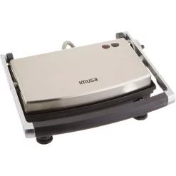 Electric Skillets & Indoor Grills IMUSA 1000 W Silver Non-Stick Panini Press -MegaChef Sales Shop silver imusa panini presses gau 80103 fa 1000