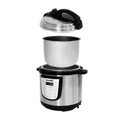 Cookers KALORIK 6 Qt. Stainless Steel Digital Electric Pressure Cooker -MegaChef Sales Shop silver kalorik multi cookers epck 47464 ss 4f 1000
