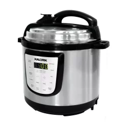 Cookers KALORIK 6 Qt. Stainless Steel Digital Electric Pressure Cooker -MegaChef Sales Shop silver kalorik multi cookers epck 47464 ss c3 1000
