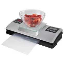 Food Processing Nesco Silver Food Vacuum Sealer With Bag Cutter -MegaChef Sales Shop silver nesco food vacuum sealers vss 01 4f 1000