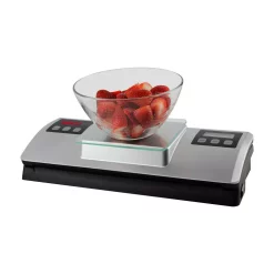 Food Processing Nesco Silver Food Vacuum Sealer With Bag Cutter -MegaChef Sales Shop silver nesco food vacuum sealers vss 01 c3 1000