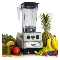 Blenders Omega 3 HP 64 Oz. Variable 10-Speed Silver Blender With Container -MegaChef Sales Shop silver omega countertop blenders om6560s 31 1000