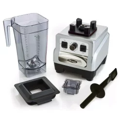 Blenders Omega 3 HP 64 Oz. Variable 10-Speed Silver Blender With Container -MegaChef Sales Shop silver omega countertop blenders om6560s c3 1000