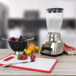 Blenders Oster Make It Fresh 48 Oz. 10 Speed Silver Power Blender -MegaChef Sales Shop silver oster countertop blenders 985114967m 31 1000