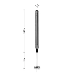 Coffee Makers Ovente Electric Stainless Steel Milk Frother Coffee, Hand Held, Silver (FRS1010S) -MegaChef Sales Shop silver ovente milk frothers frs1010s 44 1000