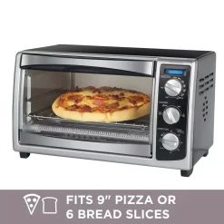 Toasters BLACK+DECKER 1500 W 6-Slice Stainless Steel Toaster Oven With Built-In Timer -MegaChef Sales Shop silver stainless steel black decker toaster ovens to1675b 1f 1000