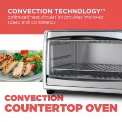 Toasters BLACK+DECKER 1500 W 6-Slice Stainless Steel Toaster Oven With Built-In Timer -MegaChef Sales Shop silver stainless steel black decker toaster ovens to1675b c3 1000
