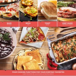 Toasters BLACK+DECKER 1500 W 6-Slice Stainless Steel Toaster Oven With Built-In Timer -MegaChef Sales Shop silver stainless steel black decker toaster ovens to1675b fa 1000