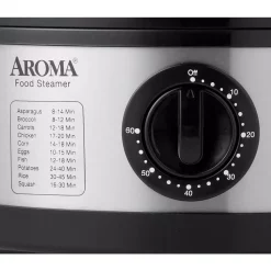 Cookers AROMA 20-Cup Stainless Steel Food Steamer -MegaChef Sales Shop stainless aroma rice cookers afs 186 1f 1000