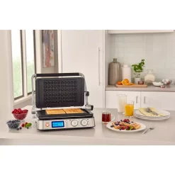 Electric Skillets & Indoor Grills DeLonghi Livenza All-Day 261 Sq. In. Stainless Steel Indoor Grill -MegaChef Sales Shop stainless delonghi indoor grills cgh1030d 31 1000