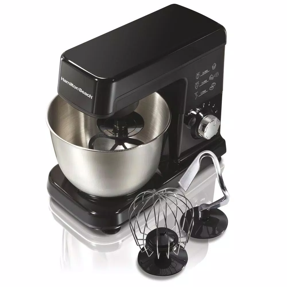 Mixers Hamilton Beach 3.5-Quart Black 6-Speed Stand Mixer 8 Mixers Hamilton Beach 3.5-Quart Black 6-Speed Stand Mixer - Image 8