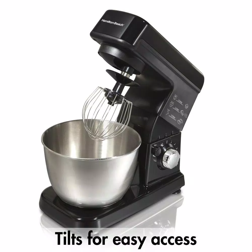 Mixers Hamilton Beach 3.5-Quart Black 6-Speed Stand Mixer 2 Mixers Hamilton Beach 3.5-Quart Black 6-Speed Stand Mixer - Image 2