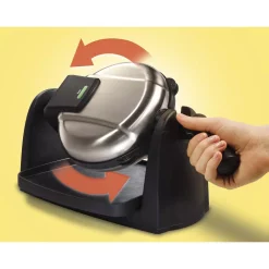 Electric Skillets & Indoor Grills Hamilton Beach Single Waffle Stainless Steel Belgian Waffle Maker -MegaChef Sales Shop stainless hamilton beach waffle makers 26030 4f 1000