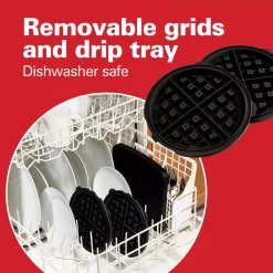 Electric Skillets & Indoor Grills Hamilton Beach Single Waffle Stainless Steel Belgian Waffle Maker -MegaChef Sales Shop stainless hamilton beach waffle makers 26030 76 1000