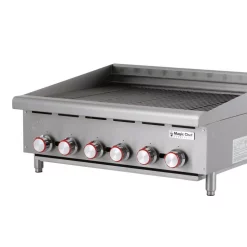 Electric Skillets & Indoor Grills Magic Chef 36 In. Commercial Countertop Radiant Char Broiler -MegaChef Sales Shop stainless magic chef electric griddles mcccb36a c3 1000