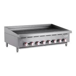 Electric Skillets & Indoor Grills Magic Chef 48 In. Commercial Countertop Radiant Char Broiler -MegaChef Sales Shop stainless magic chef electric griddles mcccb48a 40 1000