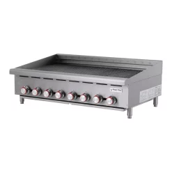 Electric Skillets & Indoor Grills Magic Chef 48 In. Commercial Countertop Radiant Char Broiler -MegaChef Sales Shop stainless magic chef electric griddles mcccb48a e1 1000