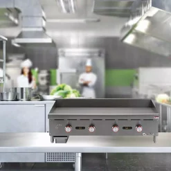 Electric Skillets & Indoor Grills Magic Chef 48 In. Commercial Thermostatic Countertop Griddle -MegaChef Sales Shop stainless magic chef electric griddles mcctg48a 40 1000