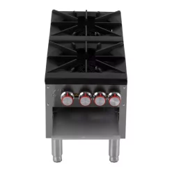 Food Warmers Magic Chef Commercial Double Stock Pot Countertop Gas Cooktop -MegaChef Sales Shop stainless magic chef hot plates mccsr2 c3 1000