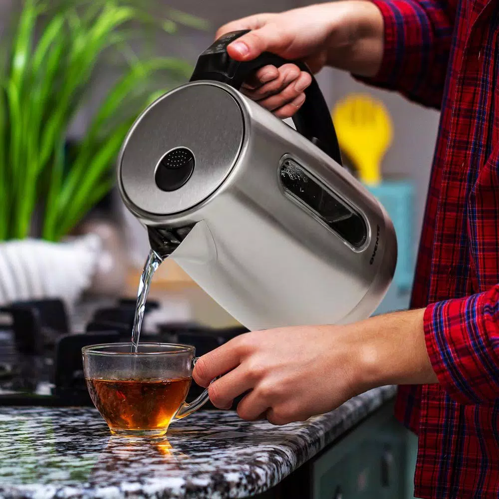 Electric Kettles Ovente 7.1-Cup Stainless Steel Electric Kettle With Touch Screen Control Panel 8 Electric Kettles Ovente 7.1-Cup Stainless Steel Electric Kettle With Touch Screen Control Panel - Image 8