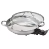 Electric Skillets & Indoor Grills AROMA 132 Sq. In. Stainless Steel Electric Skillet