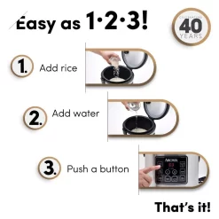 Cookers AROMA 20-Cup Silver Rice Cooker With Food Steamer And Slow Cooker Functions -MegaChef Sales Shop stainless steel aroma rice cookers arc 150sb 1f 1000