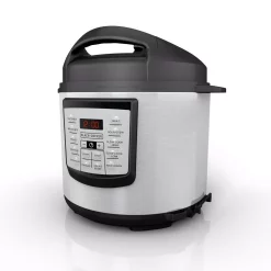 Cookers BLACK+DECKER 6 Qt. Stainless Steel Electric Pressure Cooker With Non-Stick Metal Insert -MegaChef Sales Shop stainless steel black decker electric pressure cookers pr100 77 1000