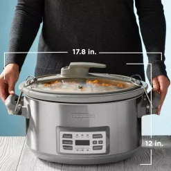 Cookers BLACK+DECKER 7 Qt. Stainless Steel Electric Slow Cooker With Temperature Probe And Precision Sous-Vide -MegaChef Sales Shop stainless steel black decker multi cookers scd7007ssd 76 1000