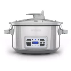 Cookers BLACK+DECKER 7 Qt. Stainless Steel Electric Slow Cooker With Temperature Probe And Precision Sous-Vide -MegaChef Sales Shop stainless steel black decker multi cookers scd7007ssd fa 1000