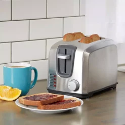 Toasters BLACK+DECKER 2-Slice Stainless Steel Toaster -MegaChef Sales Shop stainless steel black decker pop up toasters t2707s fa 1000