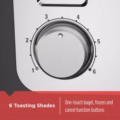 Toasters BLACK+DECKER 4-Slice Stainless Steel Wide Slot Toaster With Crumb Tray -MegaChef Sales Shop stainless steel black decker pop up toasters t4030 4f 1000