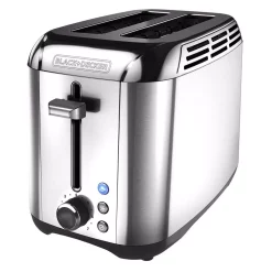 Toasters BLACK+DECKER Rapid Toast 2-Slice Stainless Steel Wide Slot Toaster -MegaChef Sales Shop stainless steel black decker pop up toasters tr3500sd d4 1000