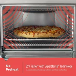 Toasters BLACK+DECKER Crisp ‘N Bake 8-Slice Air Fry Toaster Oven No Preheat, Stainless -MegaChef Sales Shop stainless steel black decker toaster ovens tod5035ss 4f 1000