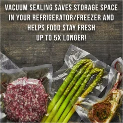 Food Processing CASO VC 10 Stainless Steel Food Vacuum Sealer With Food Management App And Food Vacuum Rolls (Set Of 2) -MegaChef Sales Shop stainless steel caso food vacuum sealers 11340 2 kit c3 1000