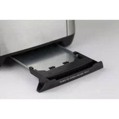 Toasters CASO Inox 2-Slice Stainless Steel Wide Slot Toaster With Automatic Shut-Off -MegaChef Sales Shop stainless steel caso pop up toasters 12778 44 1000