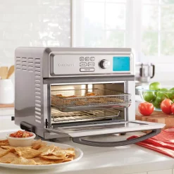 Air Fryers Cuisinart Stainless Steel Air Fryer Toaster Oven With Fry Basket -MegaChef Sales Shop stainless steel cuisinart air fryers toa 65 31 1000