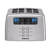 Toasters Cuisinart Touch To Toast 4-Slice Stainless Steel Wide Slot Leverless Toaster