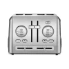 Toasters Cuisinart Custom Select 4-Slice Stainless Steel Toaster With Crumb Tray