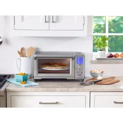 Toasters Cuisinart Chef’s 1800 W 9-Slice Stainless Steel Toaster Oven -MegaChef Sales Shop stainless steel cuisinart toaster ovens tob 260n1 d4 1000